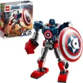 Captain America LEGO 76168 Mech Marvel Avengers Super Heroes 121 Teile ab 7 Set