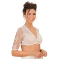 MarJo Dirndlbluse Dirndlbluse - FRIEDA-DORO - blush, offweiß 32