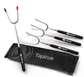 Tapirus 4 Ausziehbare Camping-Sticks Marshmallow-Braten, Edelstahl Grillspieße