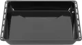 ICQN Tiefes Backblech 46,5 × 37 × 6 cm, Kompatibel mit Siemens, Bosch, Beko, Constructa, Neff & Amica, Emaillierte Fettpfanne für Backofen & Herd