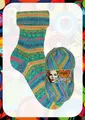 Sockenwolle 4-fach Opal Funky Farbe 11580  tanzende Märchenschuhe