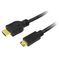 LogiLink LogiLink HDMI Anschlusskabel HDMI-A Stecker, HDMI-Mini-C Stecker 1.50 HDMI-Kabel, (150.00 cm)