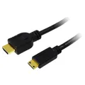 Logilink HDMI zu mini HDMI Kabel 1,5m Ethernet HQ Digital Display Video