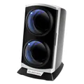 Klarstein St.Gallen Premium Uhrenbewegerr, für 2 Uhren, LED Beleuchtung, 3 Drehmodi, schwarz-blau