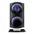 UHRENBEWEGER 2 UHREN DISPLAY VITRINE AUFSTELLER BOX LED VERTIKAL WATCH WINDER
