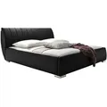 Meise Möbel 665-99-50000 Bern Polsterbett ; Farbe: Schwarz ; Maße (BxLxH): 180 cm x 200 cm x 97 cm - Schwarz