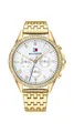 Tommy Hilfiger Multi Zifferblatt Quarz Uhr für Damen mit Goldfarben Edelstahlarmband - 1782142