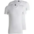 BOSS T-Shirt TSHIRTVN 2P MODERN (Packung, 2-tlg., 2er) weiß XL (52)