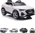 Es-Toys Kinder Elektroauto Audi E-Tron, EVA-Reifen, Allradantrieb, Fernbedienung weiss