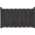 Groja Vorgartenzaun aus BPC 180 cm x 90 cm Anthrazit Querriegel DB703