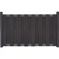 Vorgartenzaun GroJa Merano vormontiert ohne Pfosten Rahmen anthrazit 180 x 90 cm anthrazit - Grau