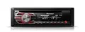 Pioneer DEH-150MP CD-Tuner, Front AUX-IN, 4X 50 Watt, Displaybeleuchtung weiß, Tastaturbeleuchtung rot, MOSFET-Verstärker, 5-Band Graphic Equalizer