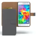 Tasche für Samsung Galaxy Grand Prime Case Wallet Schutz Hülle Cover Anthrazit