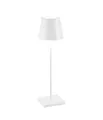 Zafferano POLDINA PRO Weiß, 2,2W Tischlampe dimmbar Kontaktladestation, H38cm