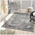 OTTO home Teppich Hamsa, Designer-Teppich, rechteckig, Höhe: 9 mm, dezenter Glanz, Schrumpf-Garn-Effekt, im Vintage-Look, dichte Qualität grau 120 cm x 180 cm x 9 mm