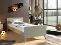 Vipack Jugendbett Billy, Einzelbett 90/200, inkl. Rolllattenrost, modernes Design (B/H/T ca. 203,6x73,5x95cm, Profil-Optik in Kopf- und Fußteil), universell einsetzbar, verschiedene Farben zur Wahl
