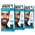 Just For Men Barba & Baffi, Tinta Per Barba Uomo, Tintura Senza Ammoniaca, Elimina I Peli Grigi, Con Pettine Applicatore, Colore Nero, M55 (3 Pack)