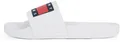 Tommy Jeans Damen Badeschuhe Flag Pool Slide Badelatschen, Weiß (Ecru), 38