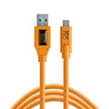 Tether Tools USB 3.0 zu USB-C, 4,60 m, orange
