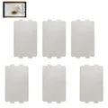 Pack of 6 Mica Plates, Waveguide Cover, Mica Plates, 6.5 x 11.5 cm, Microwave Oven Mica Plate, Sheet Replacement Repair Accessories, Mica Disc Microwave for All Microwaves