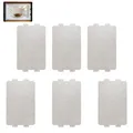 Pack of 6 Mica Plates, Waveguide Cover, Mica Plates, 6.5 x 11.5 cm, Microwave...