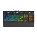 uRage Gaming Tastatur "Exodus 900 Mechanical" QWERTZ (Gamer Keyboard, mechanisch, Taktile klickende Switches blau , DE Layout, Anti-Ghosting, RGB beleuchtete Tasten, Handballenauflage, Kabel) schwarz