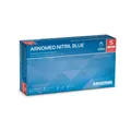 Arnowa GmbH ARNOMED Nitril Blue Einmalhandschuhe, puderfrei, blau, Unsterile Nitrilhandschuhe mit praktischem Rollrand, 1 Packung = 100 Stück, Größe S 351-S
