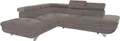 COTTA Ecksofa Enterprise L-Form, mit Arm- & Kopfteilverstellung, wahlweise mit Bettfunktion
