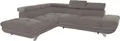Ecksofa COTTA "Enterprise L-Form", grau (elefant), B:273cm H:72cm T:237cm