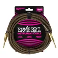 Ernie Ball Geflochtenes Instrumentenkabel, gerade/gerade, 5,5 m, Goldfarben (Pay Dirt) (P06432)