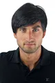 WIG ME UP - GFW-994-1B Herrenperücke Perücke Männer Toupet Kurz Jugendlich Lässig Modisch Schwarz