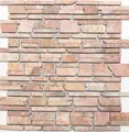 Mosani Bodenfliese Mosaik Marmor Naturstein rot Brickmosaik Rossoverona Wandverblender