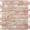 Mosaik Marmor Naturstein rot Brickmosaik Rossoverona Backsteinverband Fliesen...