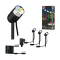 Paulmann 94284 Plug & Shine ZigBee Aussenleuchte Basisset RGBW Spot Pike Anthrazit