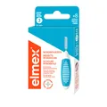 elmex Interdentalbürste blau (Größe 3, 0,6mm), 1 x 8 Stück - Interdentalbürsten für die Reinigung mittlerer Zahnzwischenräume