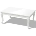 vidaXL Couchtisch 100x60x42 cm Hochglanz-Weiß 243380