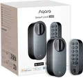 Aqara Smart Lock U200 + G410 schwarz - Matter-kompatibles Türschloss mit Fingerprint-Keypad