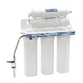 Naturewater NW-PR305 5 Stufen Wasserfilter, 5 µ, PP Kartusche, Untertischfilter Wandhalterung, Filterschlüssel, Sedimentfilter Aktivkohle, Wasserhahn, 2,5m Schlauch, Kurzdreiwegeventil, Kugelhahn