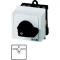 Eaton Umschalter, Kontakte: 6, 20 A, Frontschild: HAND-0-AUTO, 45 °, rastend (055467)