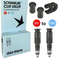Schwalbe Fahrrad Clik Valve SCV Klick Ventil System (SV) Französisch Set 2St