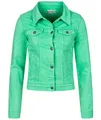 Rock Creek Damen Jeans Jacke Übergangs Jacke Denim Blouson Stretch Kurz Classic Jeansjacken Urban Stonewash D-401 Türkis XXL