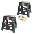2er Set Klapphocker Hocker Faltbar Ultraleicht Falthocker Tritthocker Faltbar Aufstiegshilfe Pferd Camping Klapptritt Angelhocker Plastik