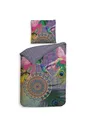 Zo!Home Bettwäsche »Renforcé« 100% Baumwolle | Reißverschluss | 155x220 & 80x80 | Kolibri | Bunte Mandalas | grau