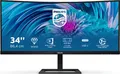 Philips 346E2CUAE/00 LCD-Monitor, Curved, 86,36 cm (34"), 3.440 x 1.440 Pixel WQHD, 1ms, neig-und höhenverstellb., VA, HDMI, DisplayPort, USB, schwarz