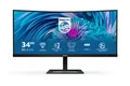 Philips E-line 346E2CUAE Curved-Monitor 86.4cm (34"), UWQHD, VA, 4ms, HDMI, Displayport, USB-C