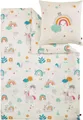 s.Oliver Kinderbettwäsche Satinbettwäsche Junior, Mako-Satin, in verschiedenen Designs: Tiere Safari Afrika, Dino, Weltall, Einhorn, weiß/bunt