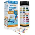 Wasser Teststreifen 9-in-1, Wassertest für Pool, Trinkwasser, Brunnen, 100 Stück