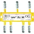 4K CATV SAT SPLITTER Signalverteiler Signalteiler Fernseher Kabelfernsehen zb für Vodafone PYUR Primacom TV Verteiler