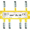 TronicXL SAT-Verteiler 4K CATV SAT SPLITTER Kabelfernsehen TV Verteiler Antenne BK Weiche