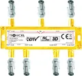 TronicXL SAT-Verteiler 4K CATV SAT SPLITTER Kabelfernsehen TV Verteiler Antenne BK Weiche